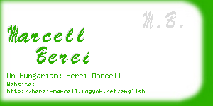 marcell berei business card